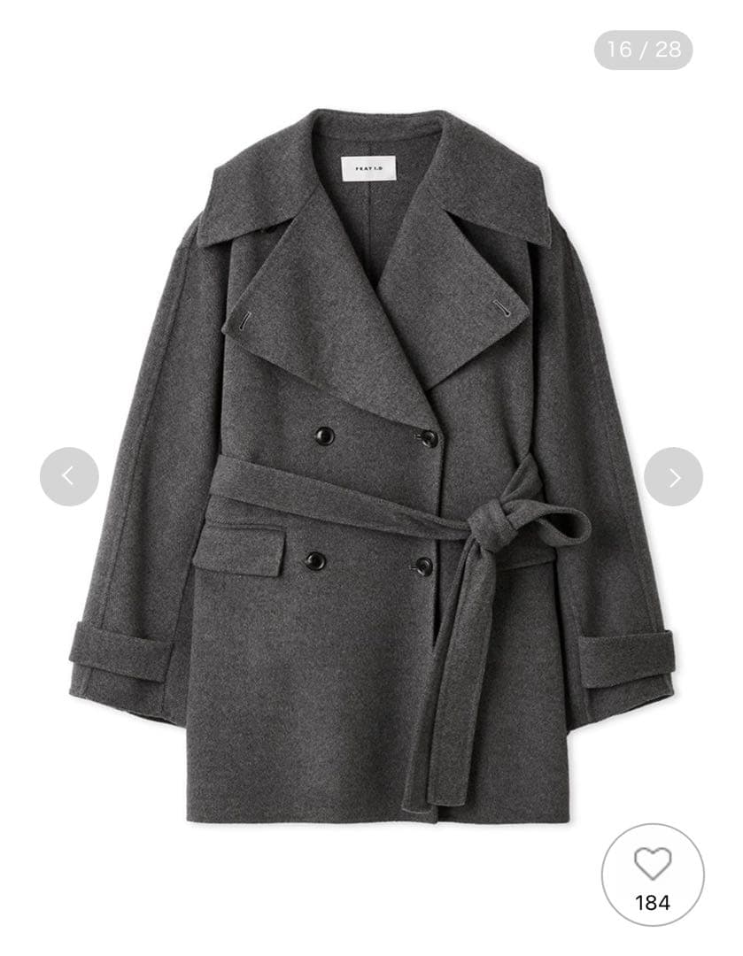 本日限定価格　FRAY I.D ウールリバーミドルAラインコート フレイアイディ