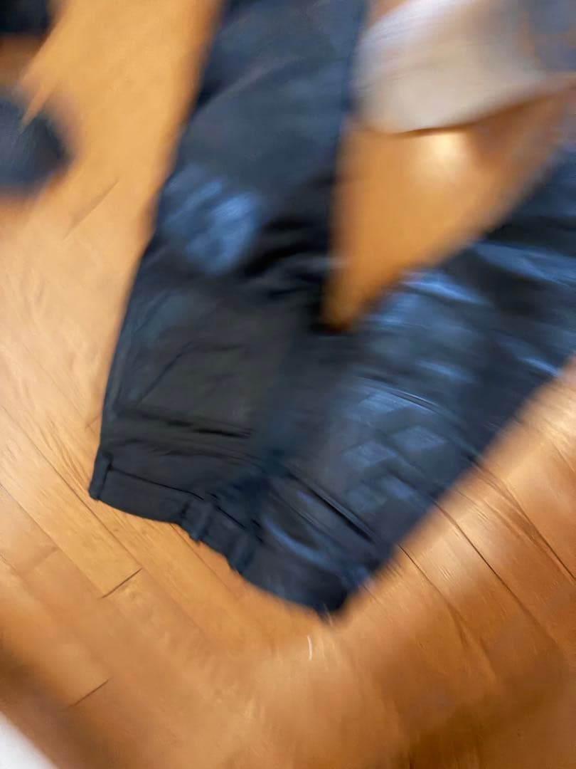 送料込み！used本革パテッドレザーパンツ