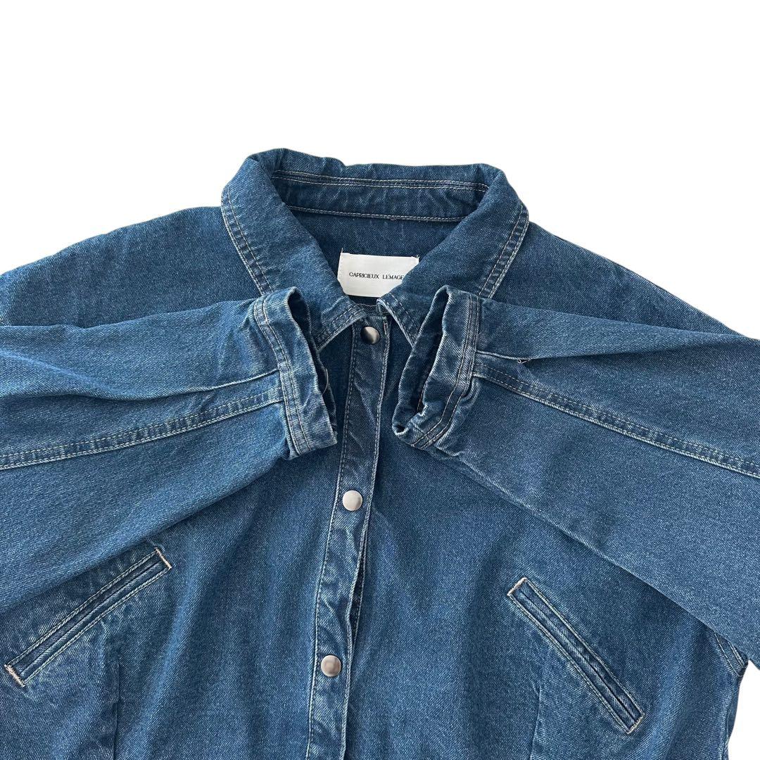 カプリシューレマージュ 24AW ショート デニム ジャケット ブルー F
