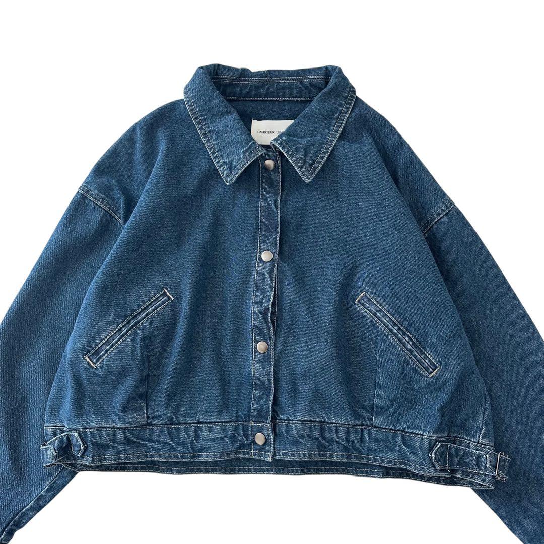 カプリシューレマージュ 24AW ショート デニム ジャケット ブルー F