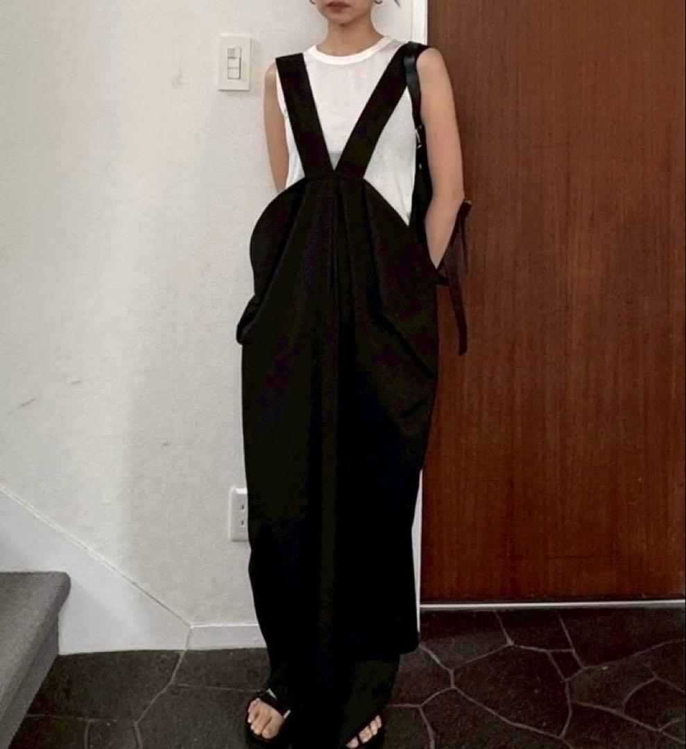 タグ付き rim.ark Drape jumper SK ブラック 36