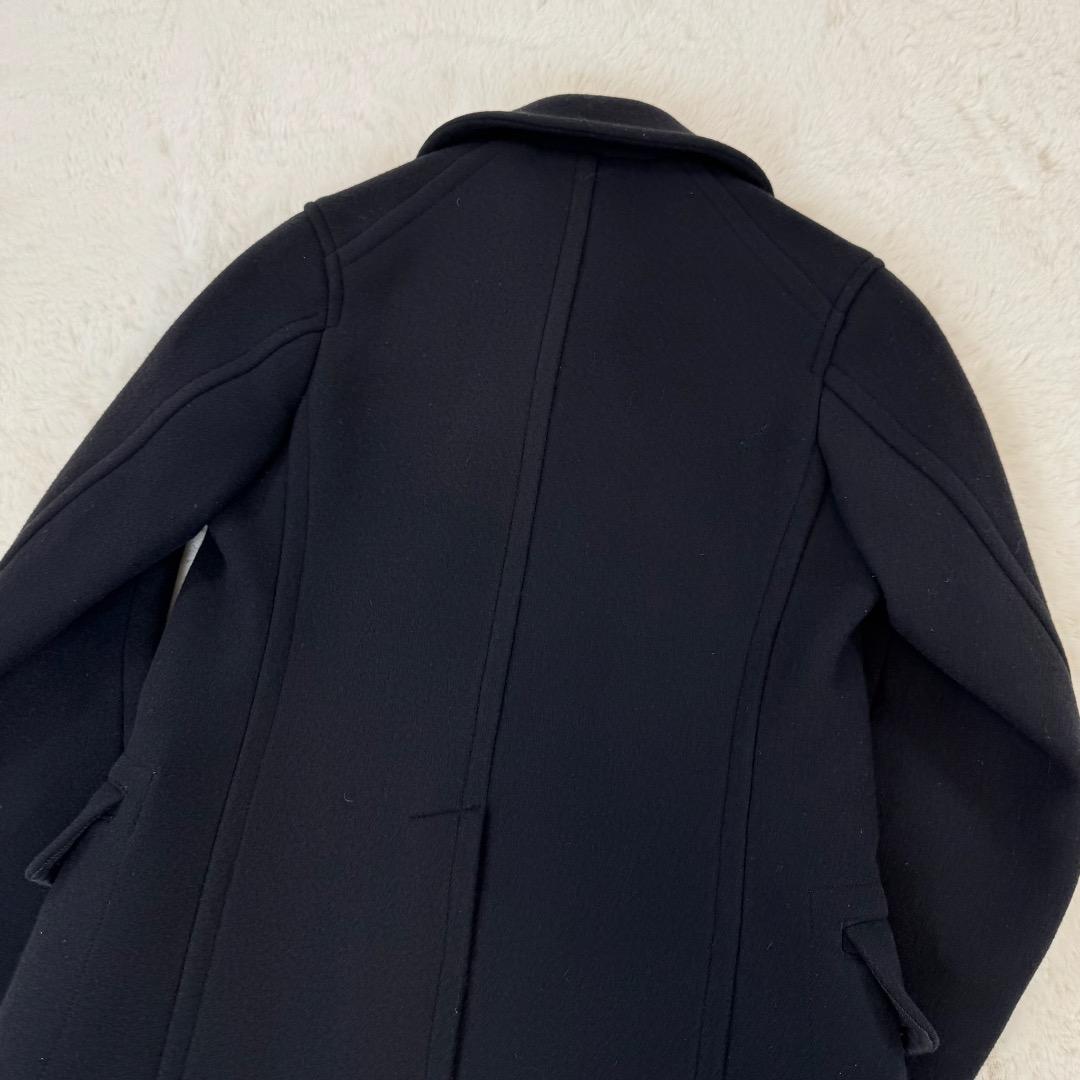 美品　SCYE BASICS　ウール　Pコート　３８サイズ　オフィス　紺