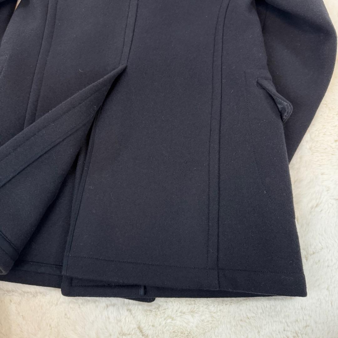 美品　SCYE BASICS　ウール　Pコート　３８サイズ　オフィス　紺