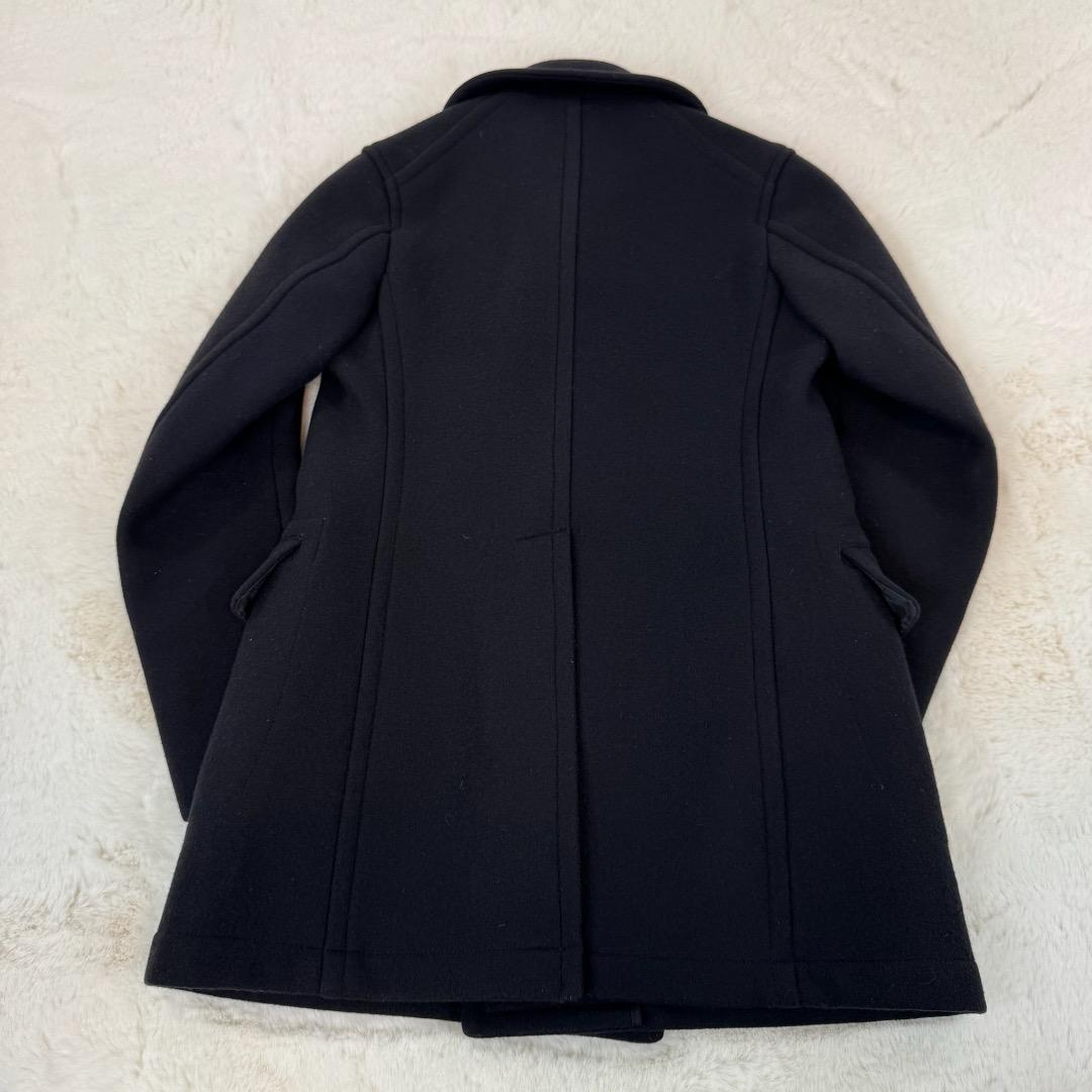美品　SCYE BASICS　ウール　Pコート　３８サイズ　オフィス　紺