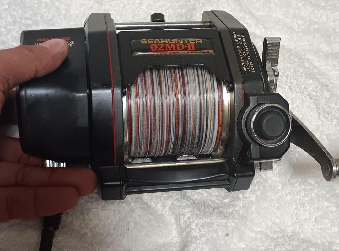 オリムピックシーハンター02MD-Ⅱ電動リール！通電確認済み