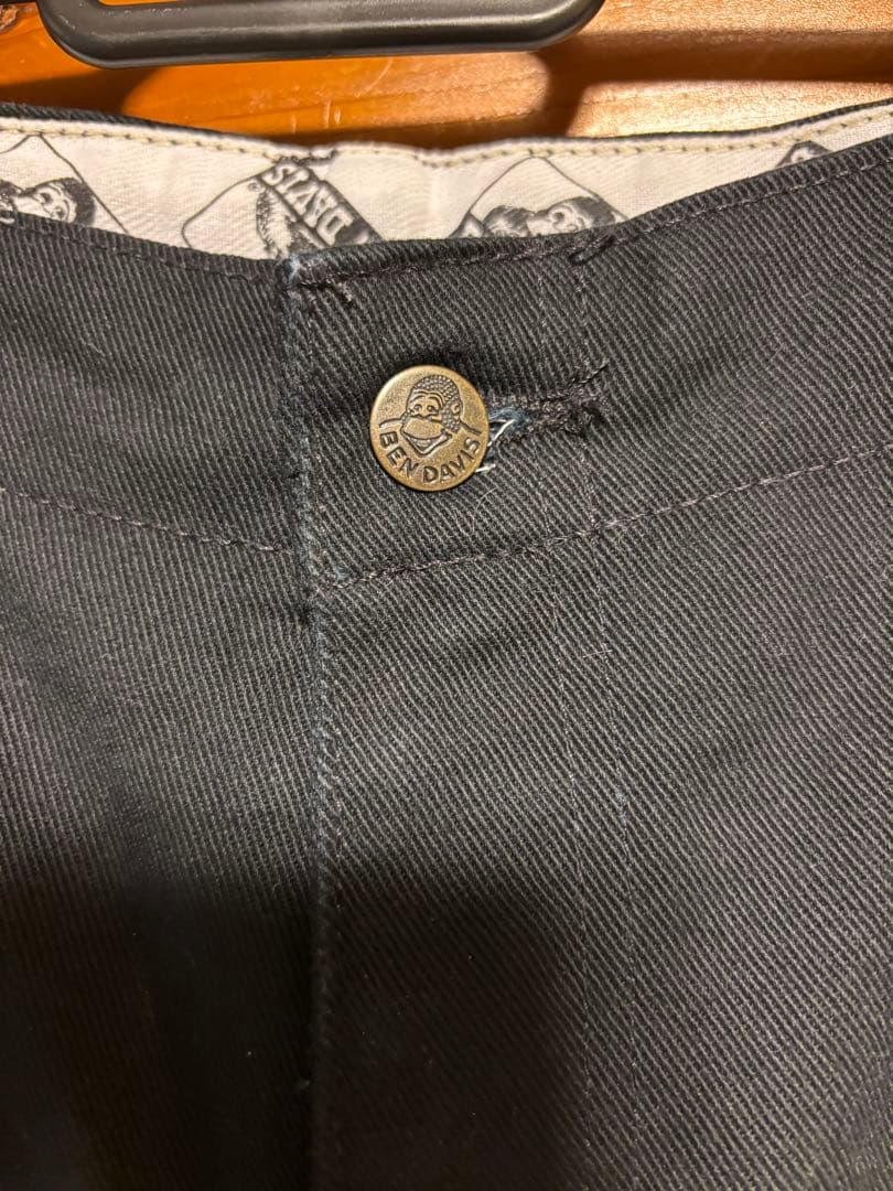 希少 綿100% BEN DAVIS ワークパンツ フリスコ 黒 frisko