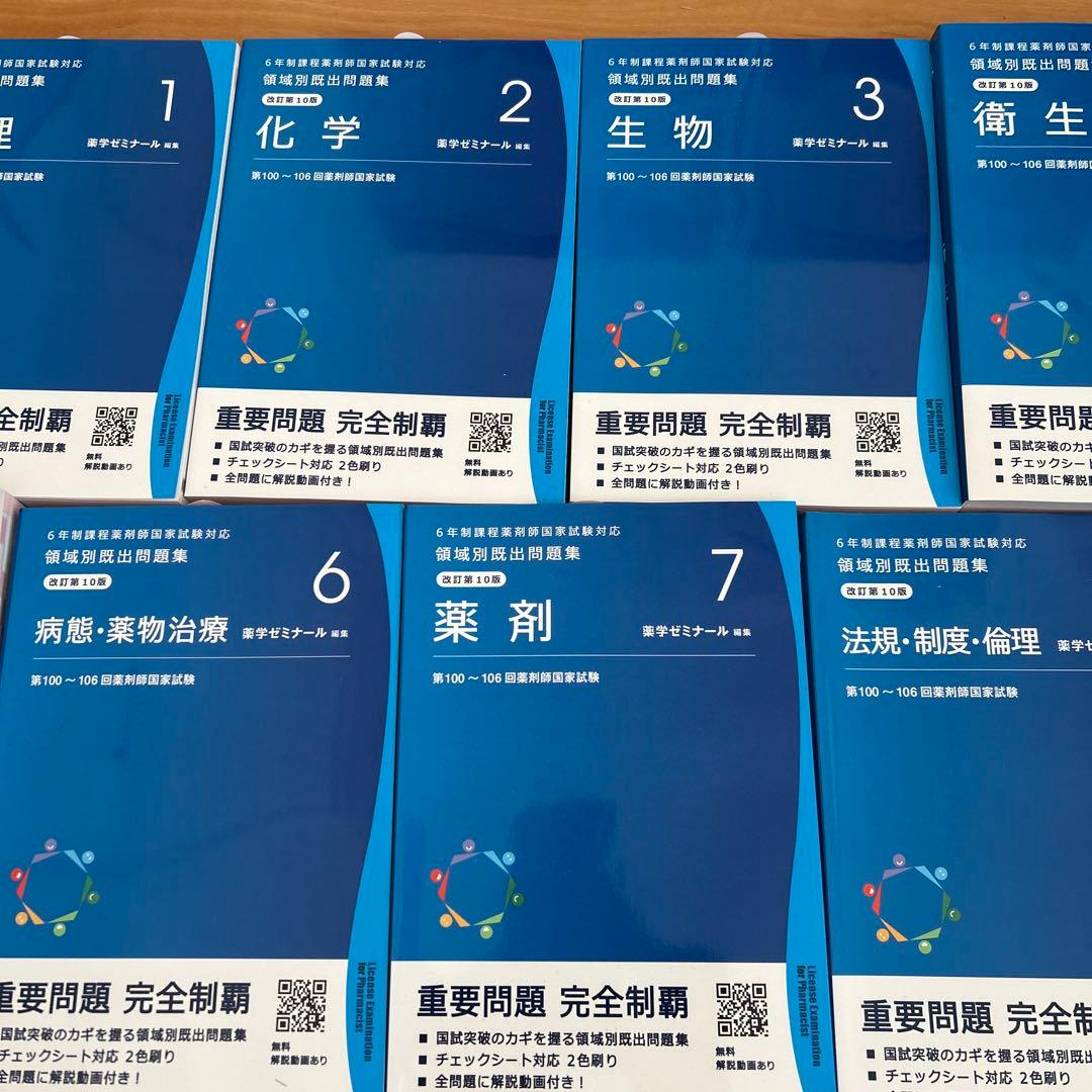 薬剤師国家試験　重要問題完全制覇 各科目セット