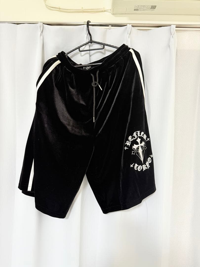 REFLEM クロス刺繍ベロアジャージ 上下セット