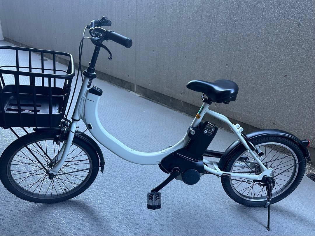 美品 Panasonic電動アシスト自転車SWBE-FSW012N前カゴ・鍵変更