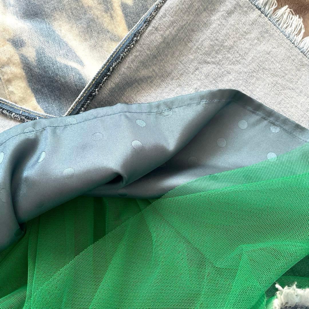 ゴートゥーハリウッド　ペルソナデニムスカート　チュールデニムスカート　01サイズ