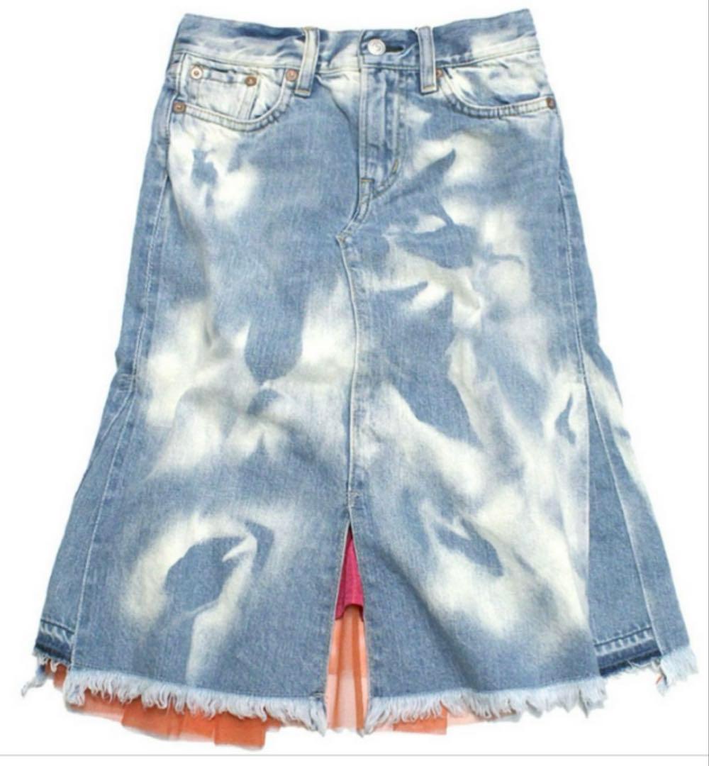 ゴートゥーハリウッド　ペルソナデニムスカート　チュールデニムスカート　01サイズ