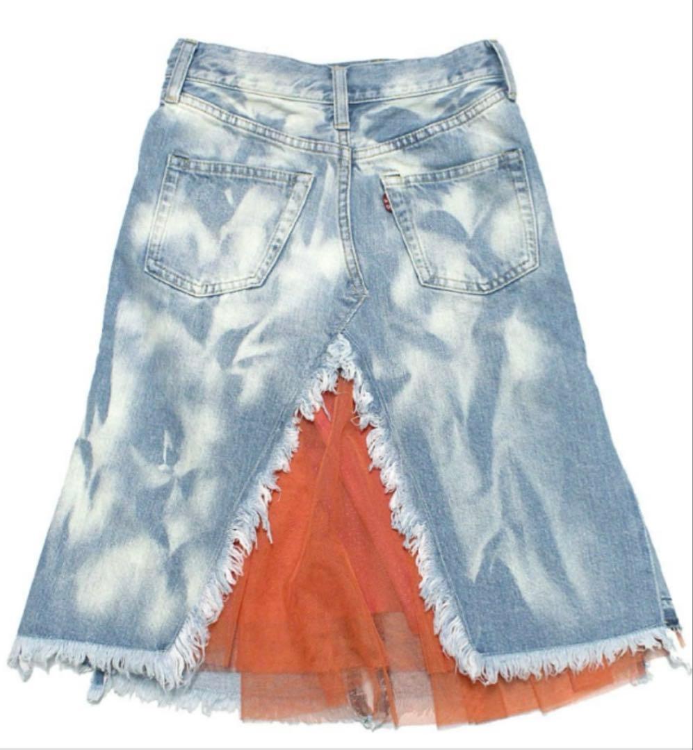 ゴートゥーハリウッド　ペルソナデニムスカート　チュールデニムスカート　01サイズ