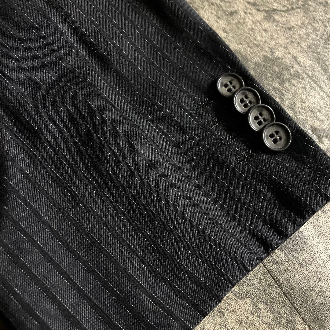 イタリア製 極上ウール ダブルスーツ × GUCCI GG柄 ネクタイコーデ