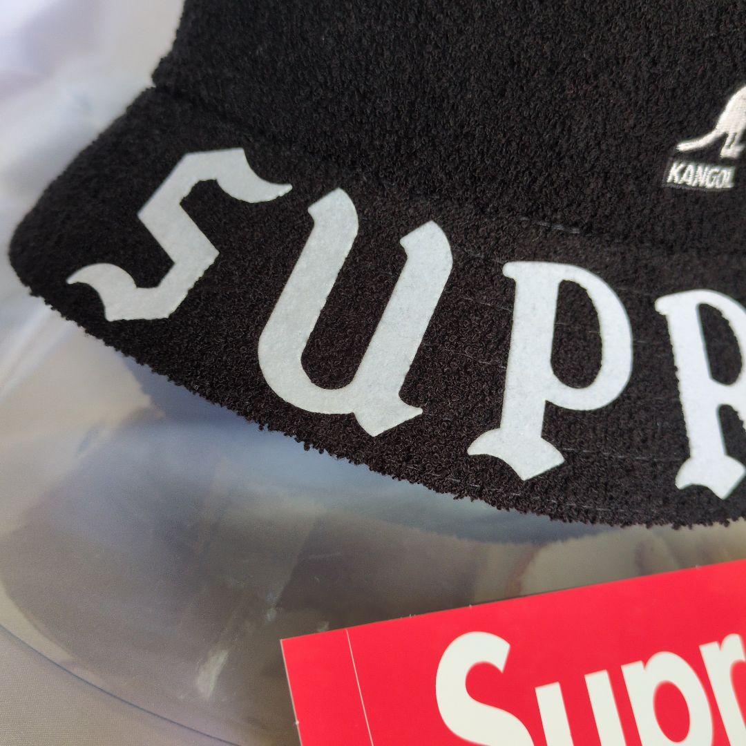 ★KANGOL SUPREME バケットハット 黒★【M】