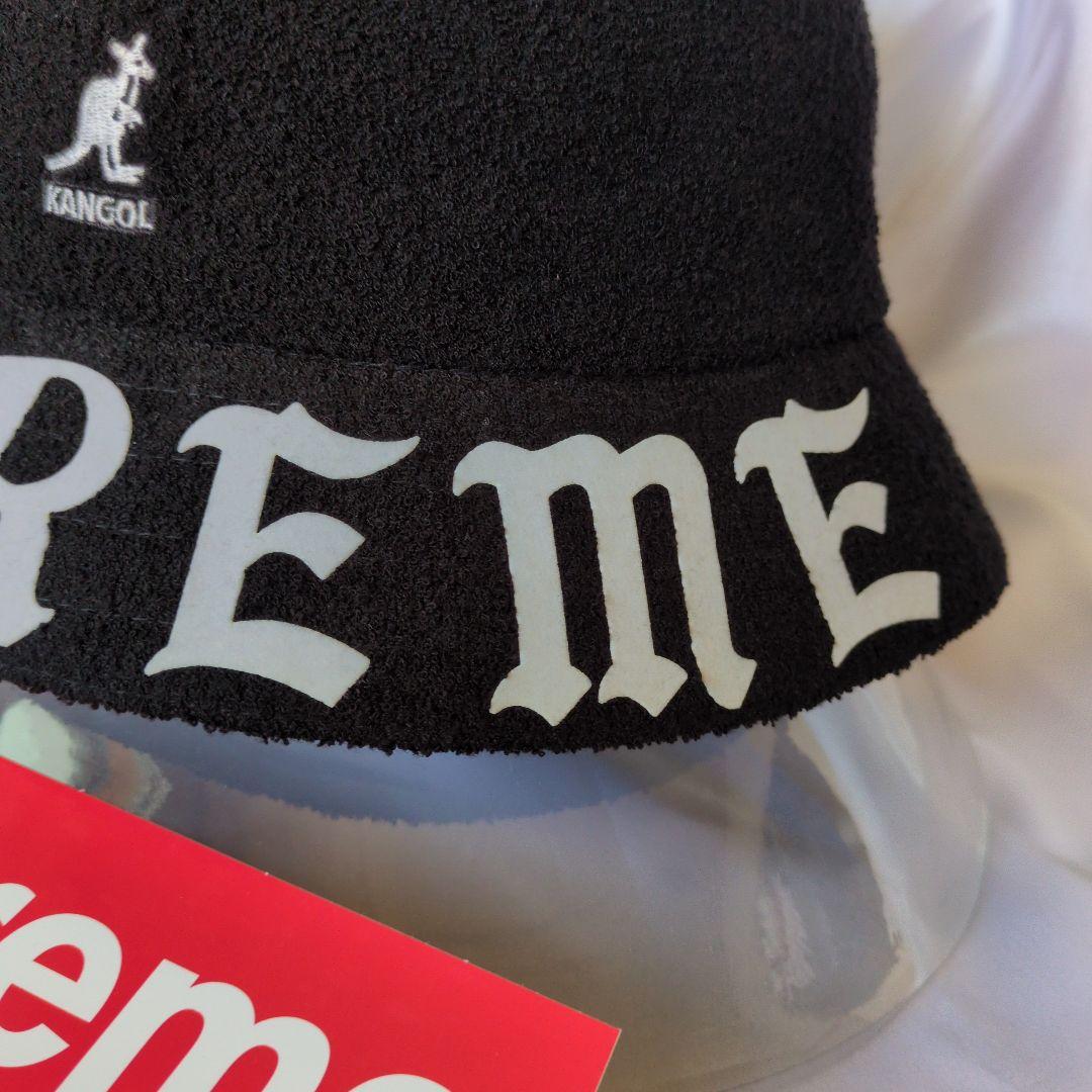 ★KANGOL SUPREME バケットハット 黒★【M】