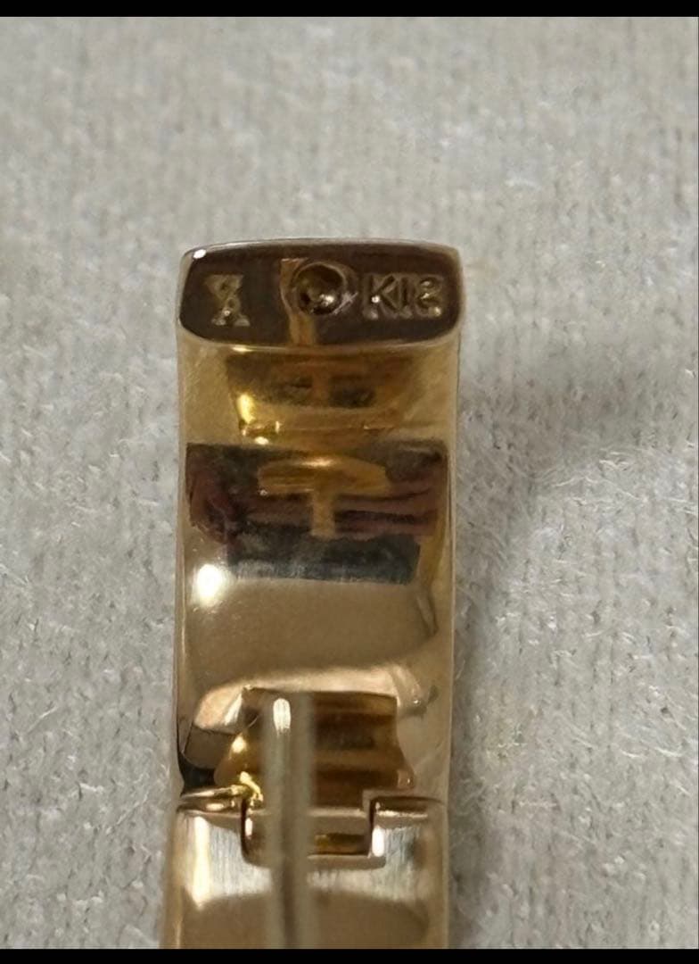 Vendome Aoyama k18 ループ ダイヤモンド ピアス