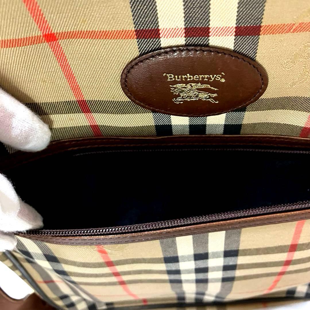 美品 Burberrys バーバリーズ ノバチェック ショルダーバッグ A4可能