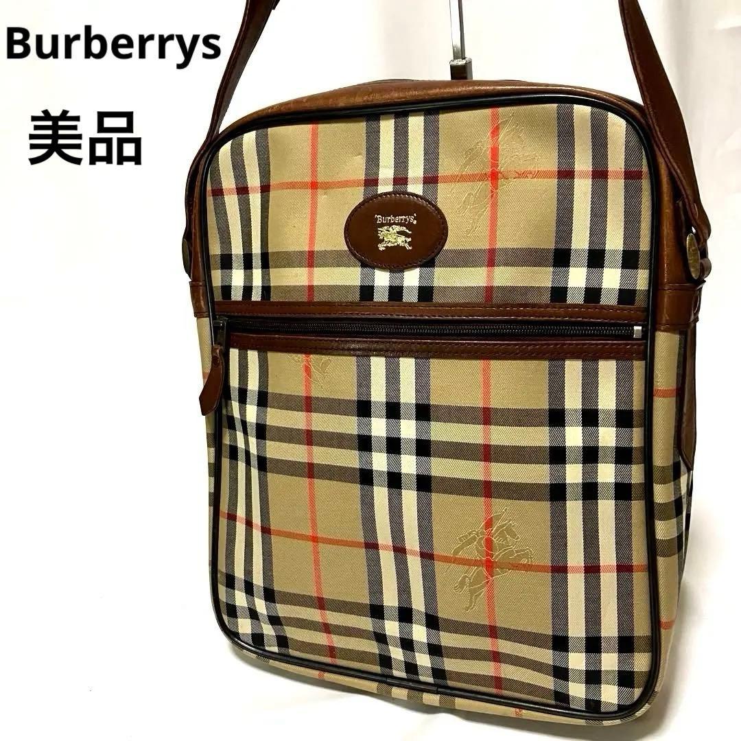 美品 Burberrys バーバリーズ ノバチェック ショルダーバッグ A4可能