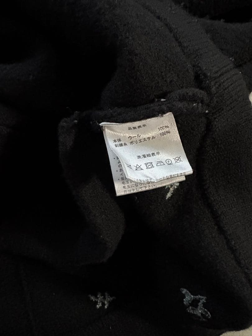 マチャット machatt エンブロイダリーウールジャケット 花柄 ブラック