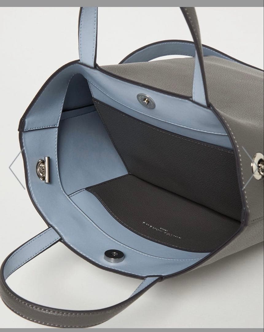 UNITED ARROWSグレー 合成皮革 トートバッグ