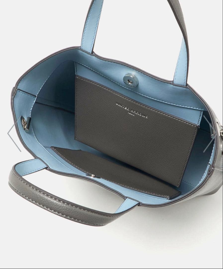 UNITED ARROWSグレー 合成皮革 トートバッグ