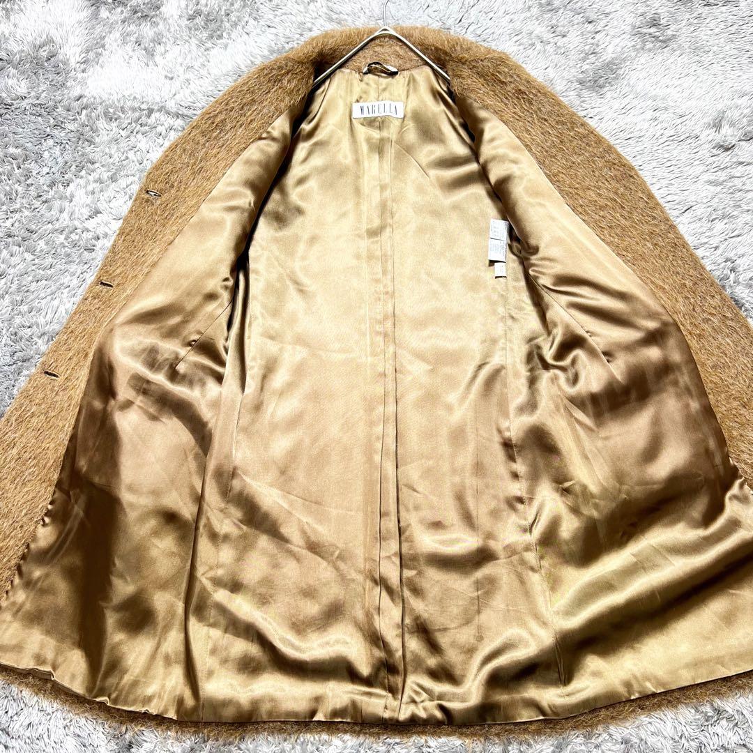 MaxMara MARELLA アルパカ シャギーチェスターコート M相当 美品