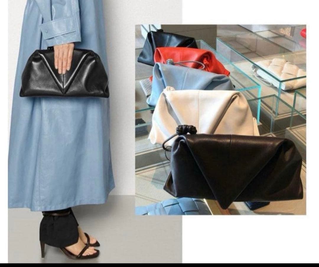 し*み様 BOTTEGA VENETA　トライアングル　クラッチバッグ美品