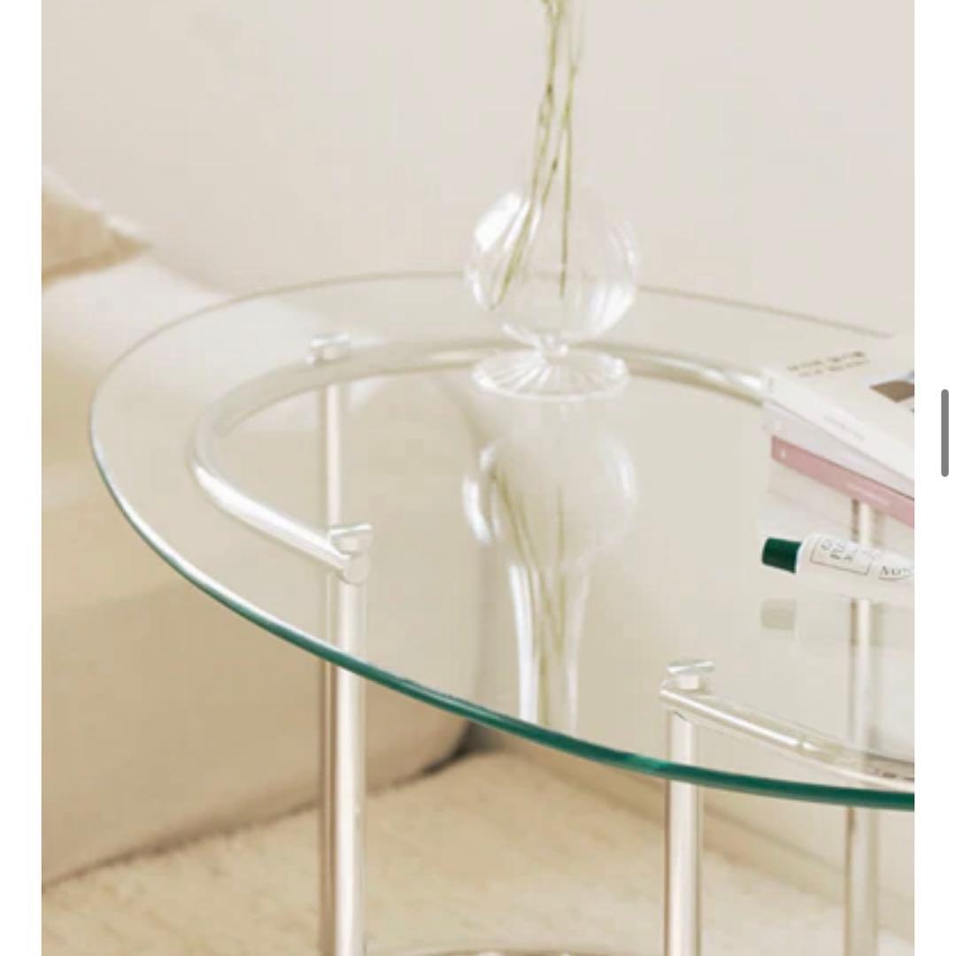 【美品】ローテーブル⚪︎ガラス板