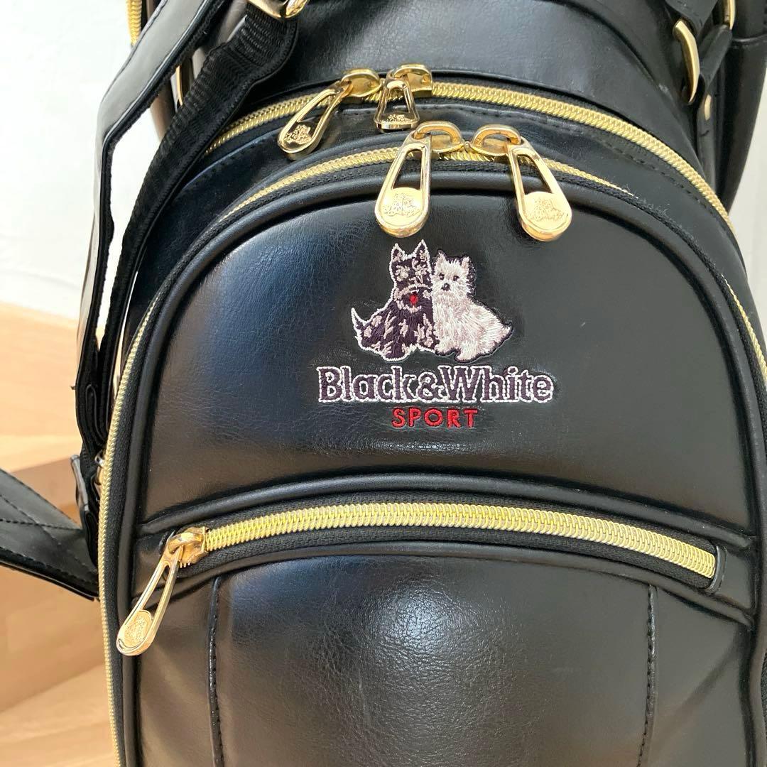 [送料込み] Black&White キャディバッグ　ブラック