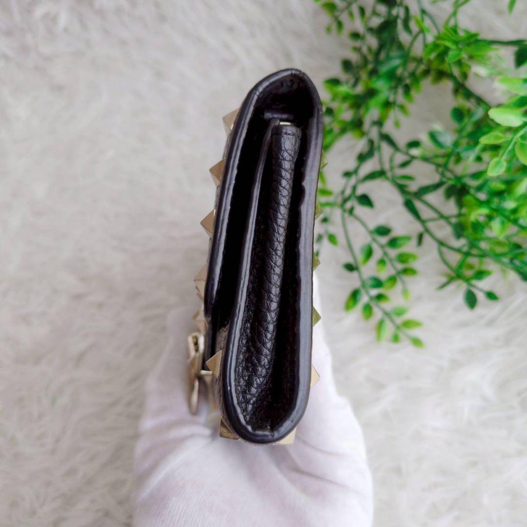 ヴァレンティノ チェーン ウォレット ロックスタッズ 2way ブラック