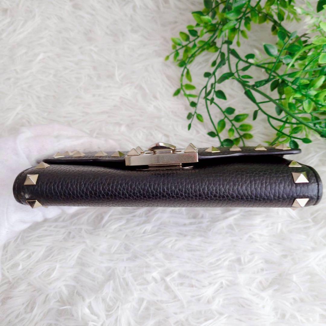 ヴァレンティノ チェーン ウォレット ロックスタッズ 2way ブラック