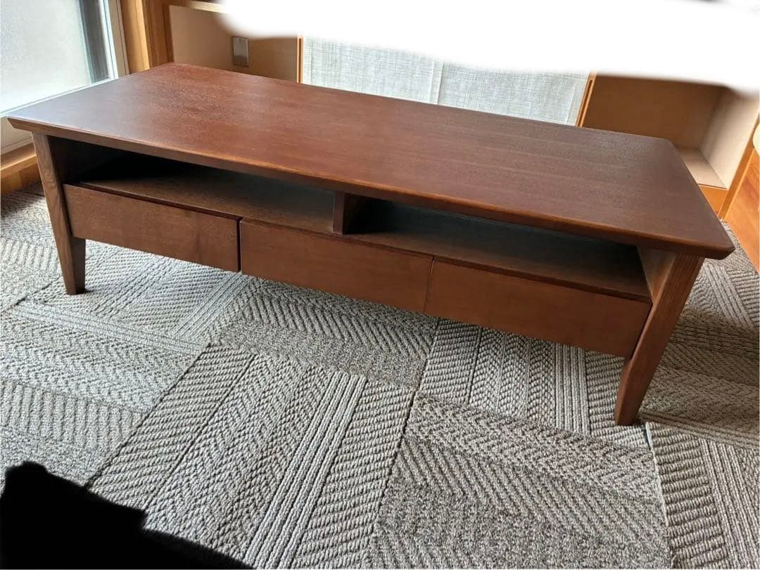 ニトリ　センターテーブル (ロレイン4-120 ）ミドルブラウン