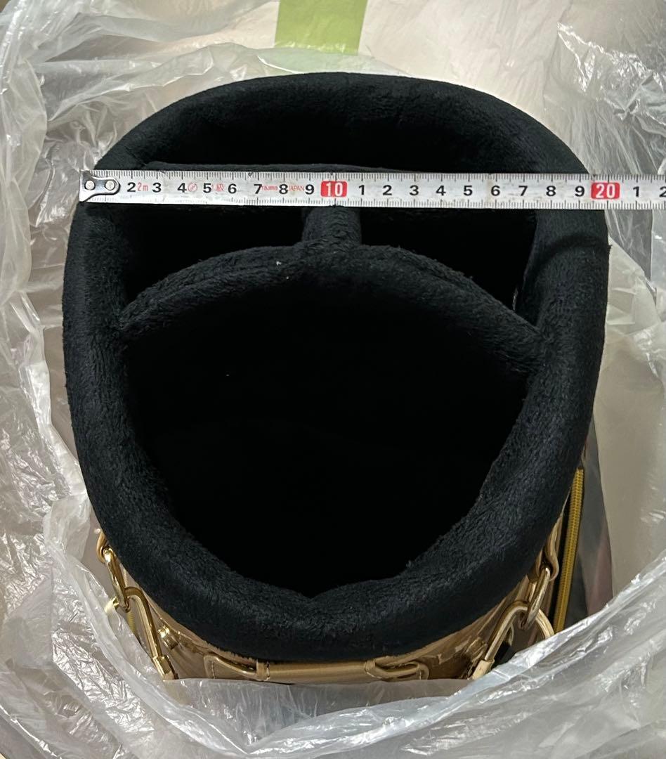 ザップZAPキャディーバッグ　歌舞伎画　ゴールド