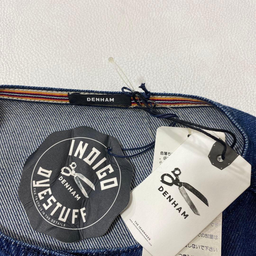 未使用 DENHAM デンハム デニム ノーカラージャケット