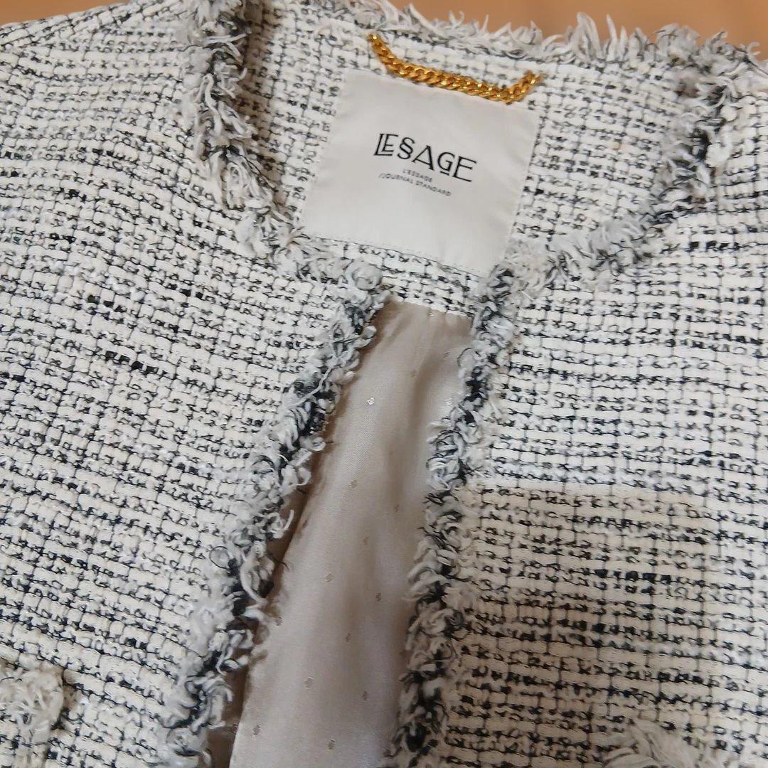 HANA　　GIOLICA　BIG ツイードジャケット レサージュ