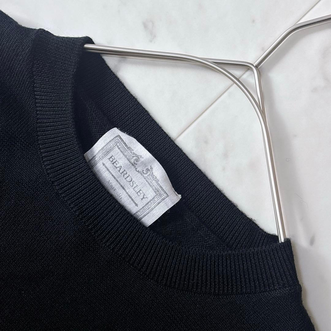 美品 ビアズリー 23AW ニットチュールマルワンピース ドッキング ふわり