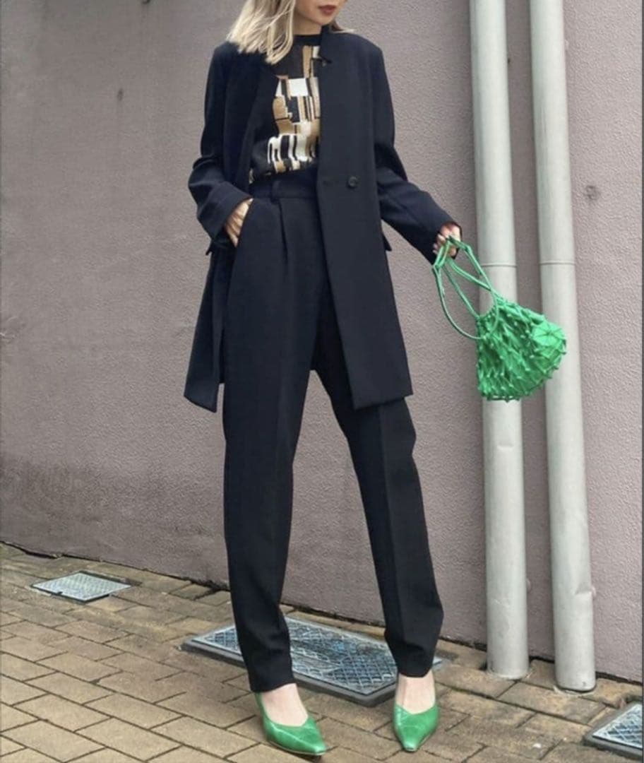 極美品　Ameri　NOTCH PRINT LINING JACKET