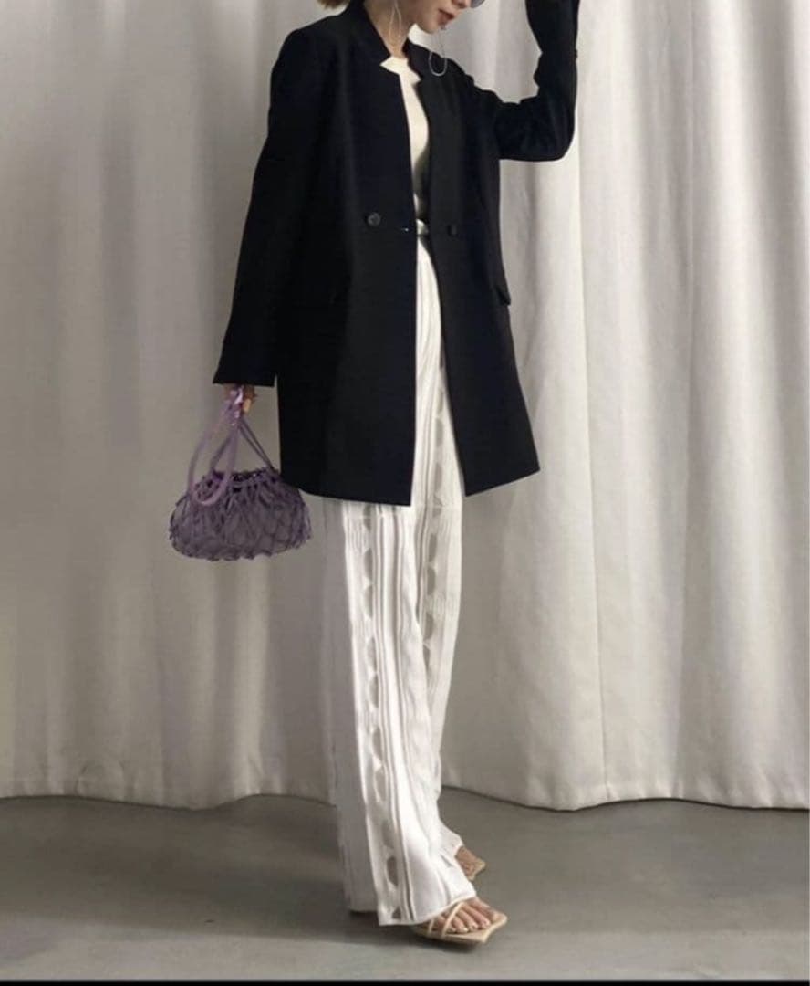 極美品　Ameri　NOTCH PRINT LINING JACKET