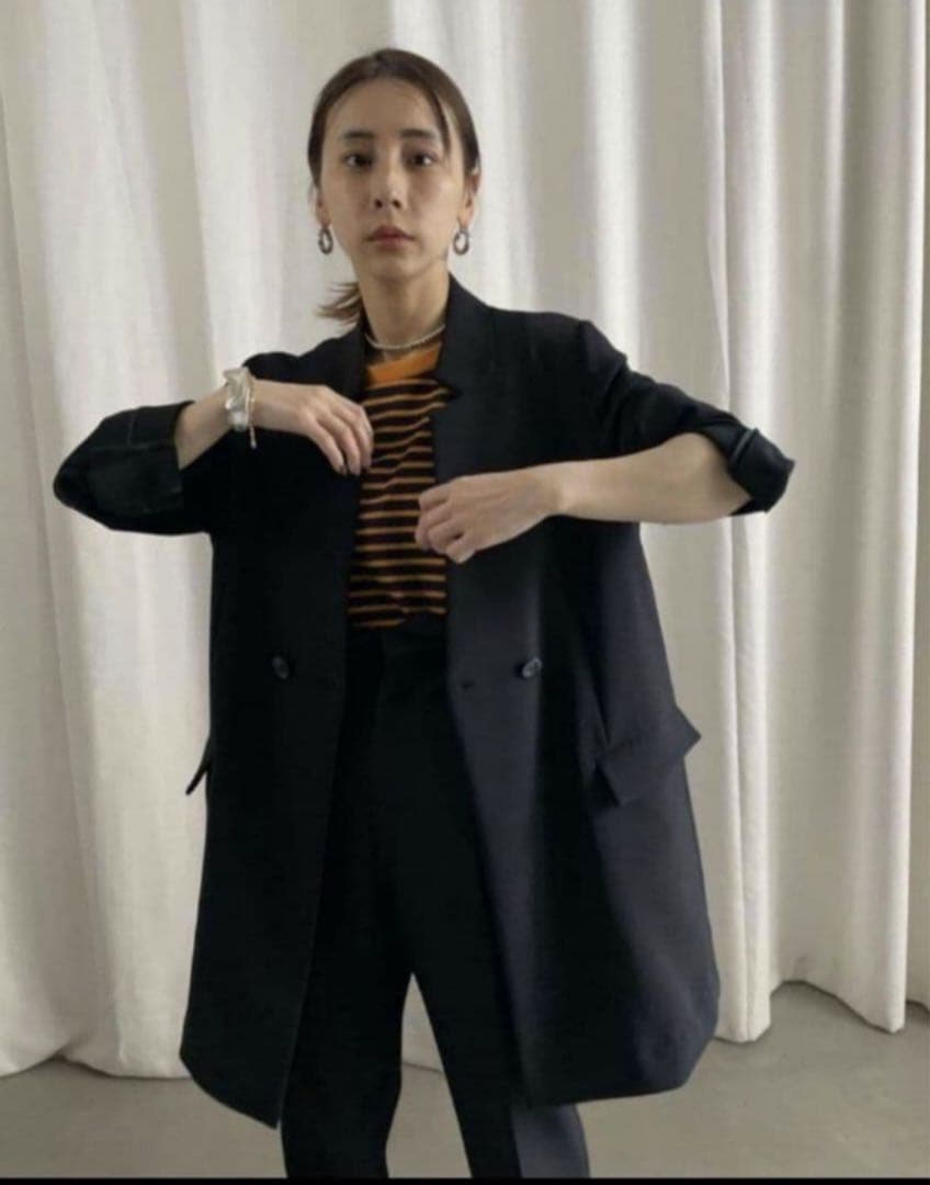 極美品　Ameri　NOTCH PRINT LINING JACKET