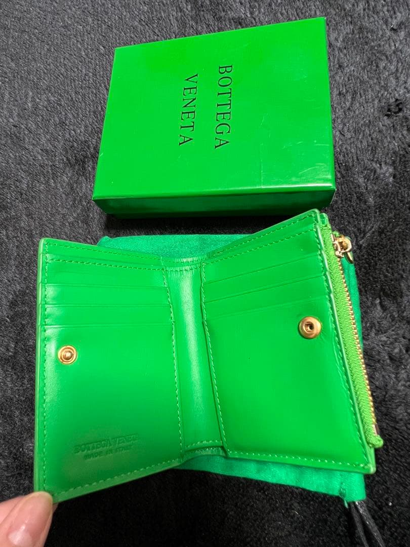 Bottega Veneta グリーン 二つ折り財布