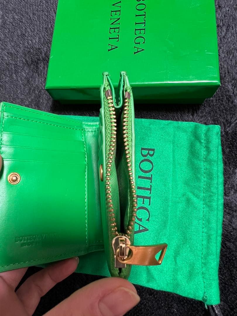 Bottega Veneta グリーン 二つ折り財布