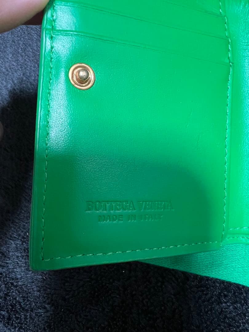 Bottega Veneta グリーン 二つ折り財布