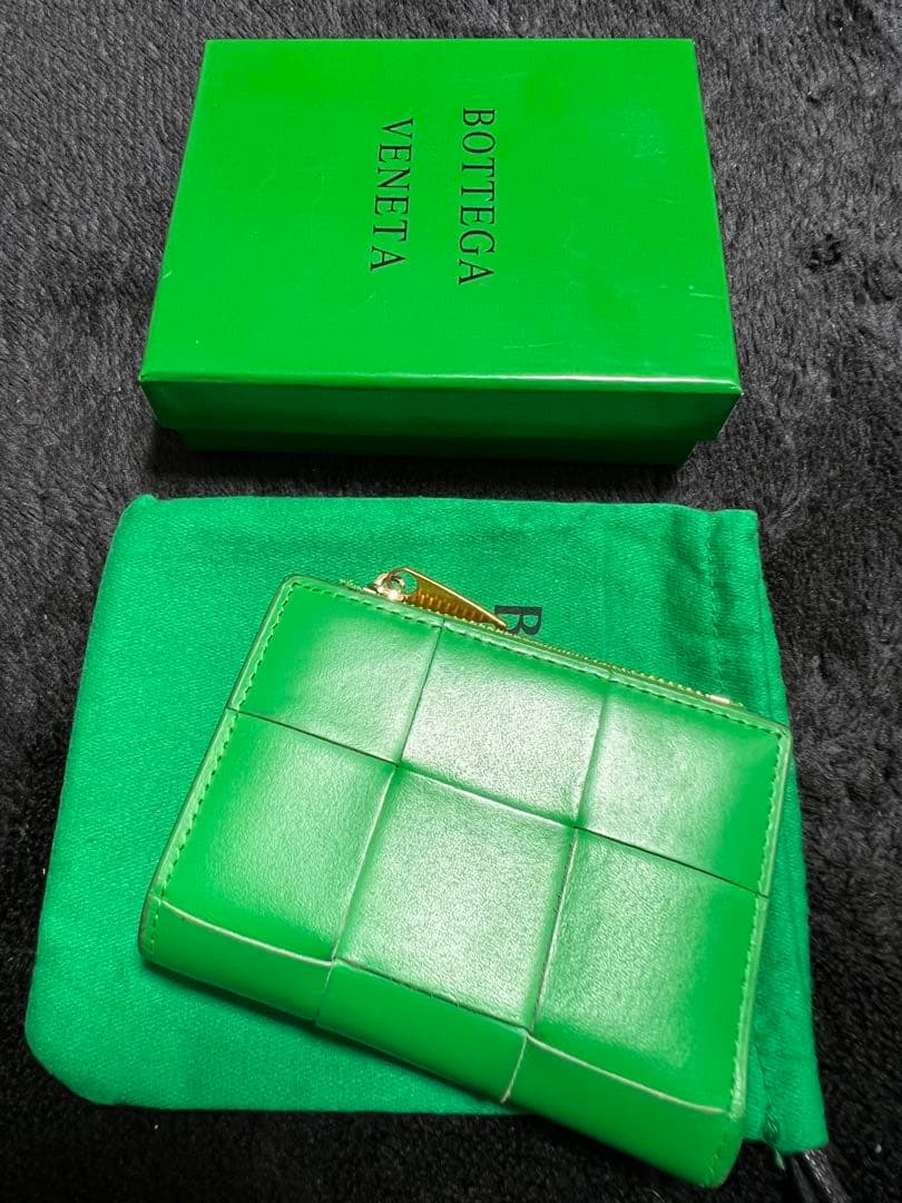 Bottega Veneta グリーン 二つ折り財布