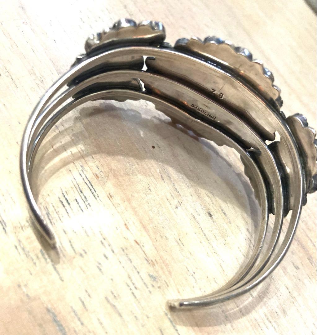 T*K様 ナバホ　NAVAJO ターコイズ　クラスターバングル　インディアンジュ