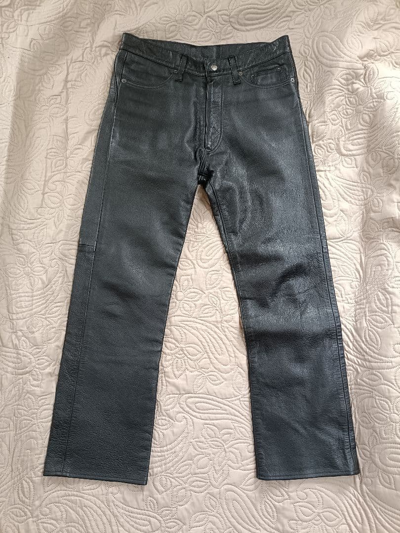 クシタニ 本革 レザーパンツ 　サイズLL