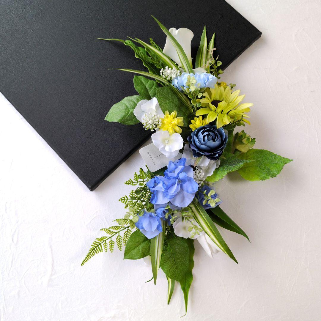 アーティフィシャルフラワー　3way フラワーアレンジ　スワッグ　4品