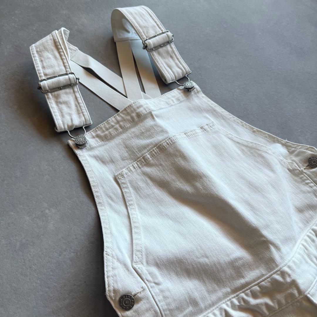 【美品✨】RonHerman オーバーオール　ホワイトデニム　オールインワン