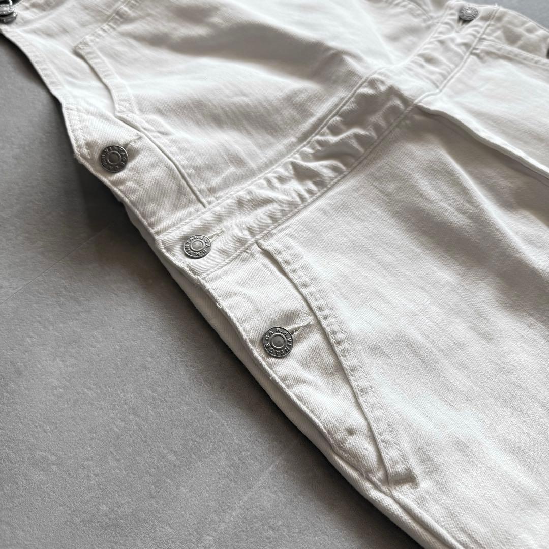 【美品✨】RonHerman オーバーオール　ホワイトデニム　オールインワン