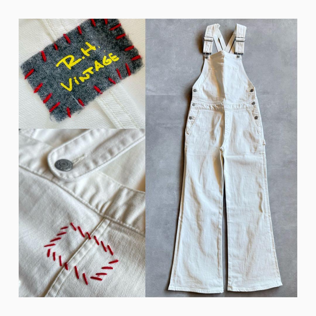 【美品✨】RonHerman オーバーオール　ホワイトデニム　オールインワン