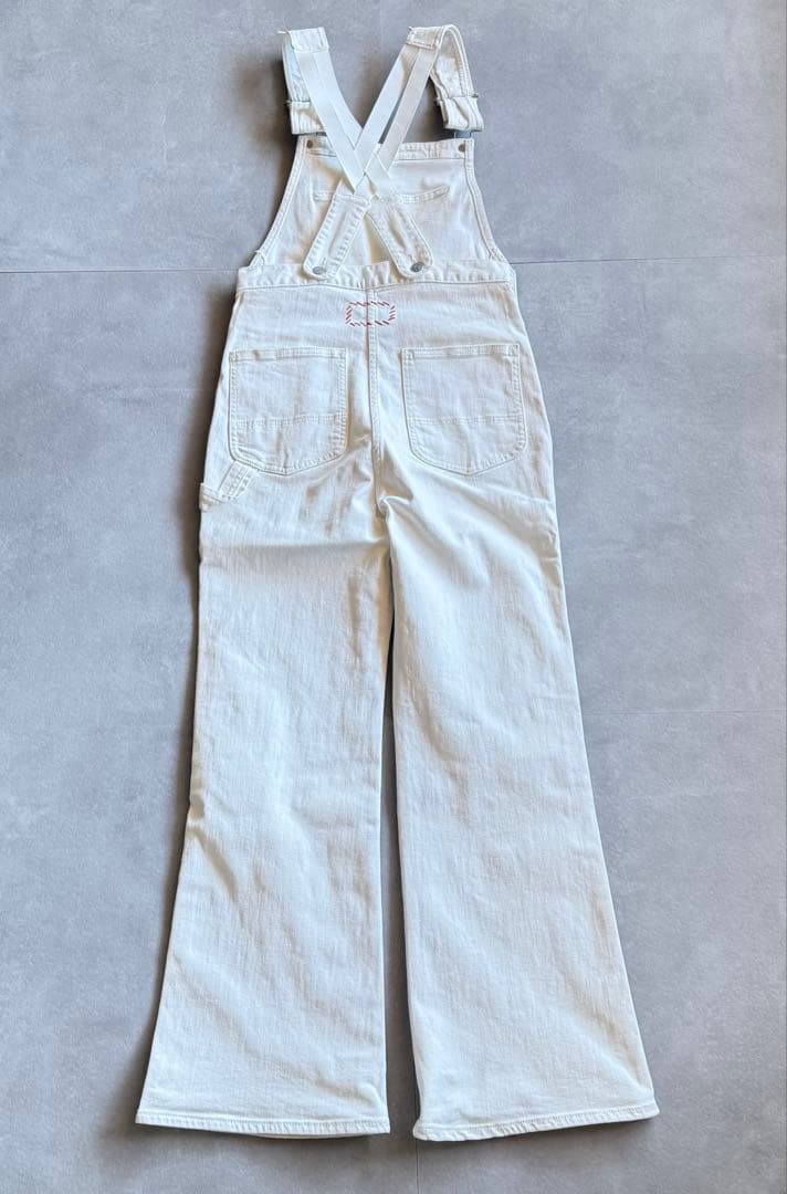 【美品✨】RonHerman オーバーオール　ホワイトデニム　オールインワン